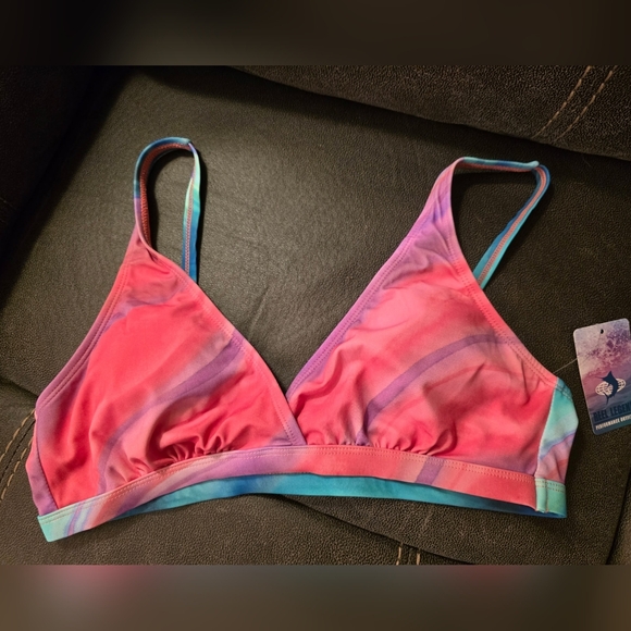 Reel Legends Pink and Blue Green Bikini Set - Picture 6 of 12